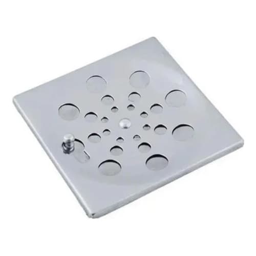Tampa Ralo Grelha Quadrado 15cm Inox Abre/ Fecha Rotativo