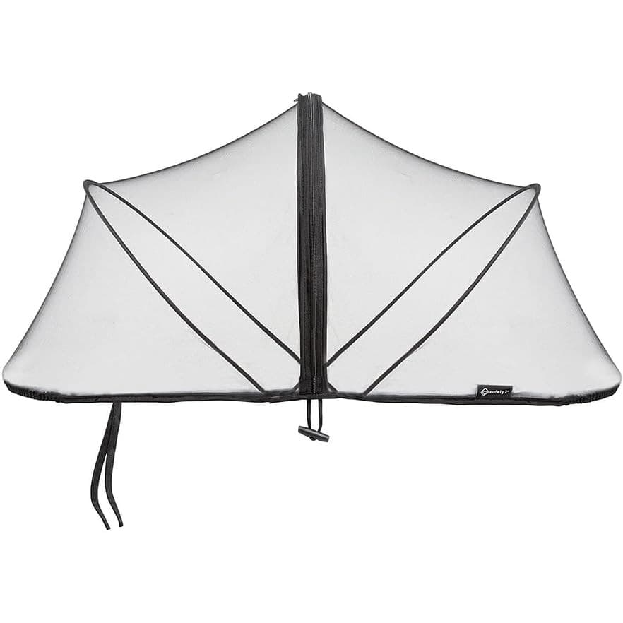 Mosquiteiro Para Carrinho Com Arco e Zíper Black -Safety 1st