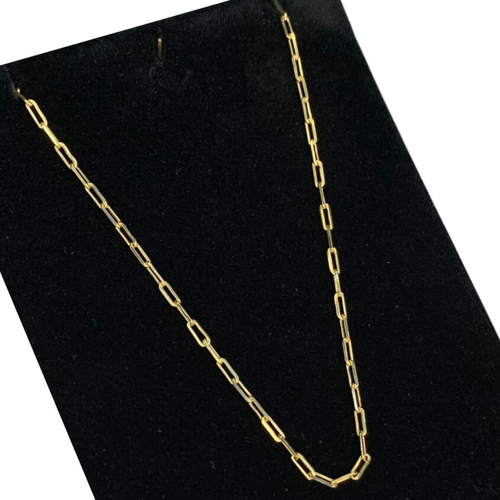 Corrente Banho Ouro 18k Cordão De Luxo 70cm Colar Elegante