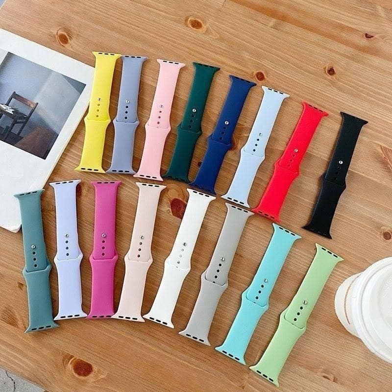 Pulseira De Silicone Lisa para Smartwatch Watch IWO 38mm, 40mm, 42mm e 44mm 45mm 49mm T800 Ultra