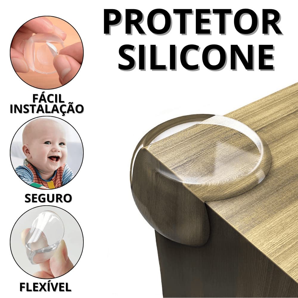 Protetor De Quina De Mesa De Vidro Proteção De Quinas Protetores De Silicone Segurança bebê casa