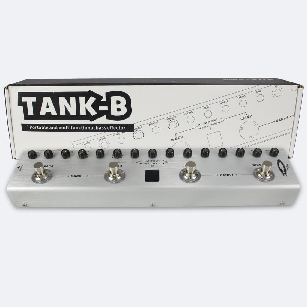 Pedaleira Contra Baixo Tank B Tuna TB200 Efeitos