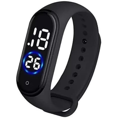 Relógio Esportivo LED Digital a Prova D’água Pulseira Silicone Colorida
