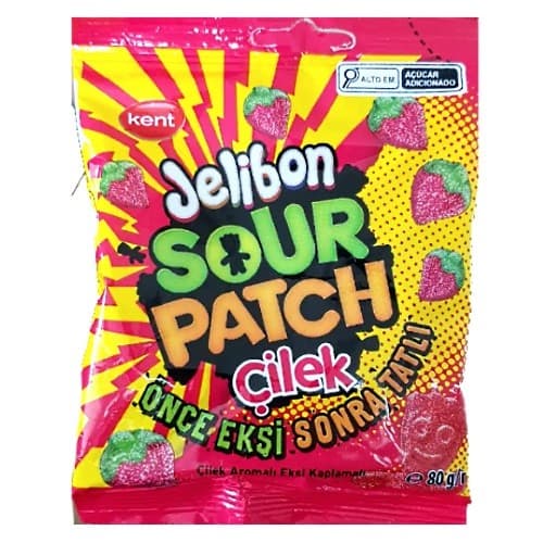 Balas Jelibon Sour Patch Kids Çilek Morango - Turquia