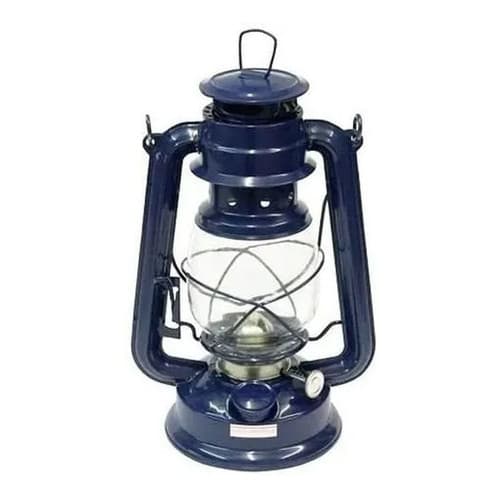 Western Lampiao Retro Vintage Decoraçao Azul Querosene