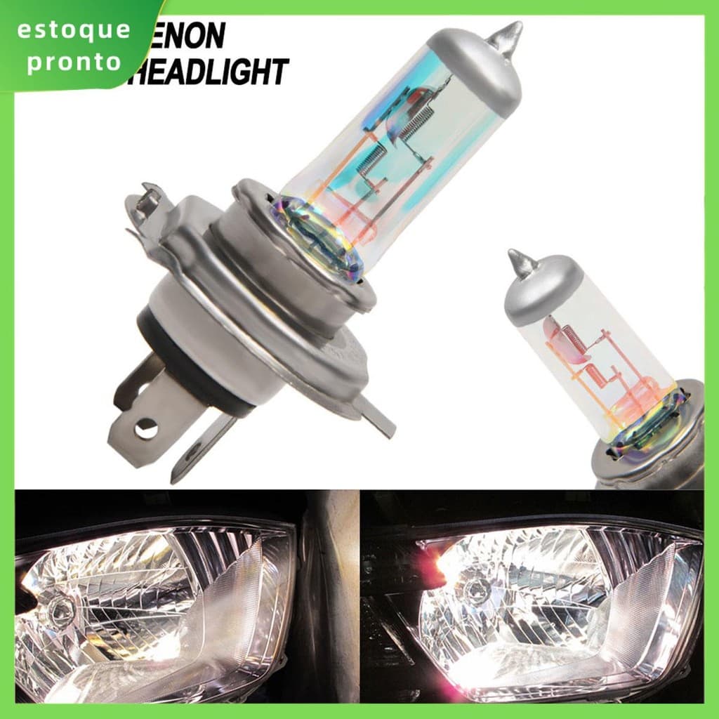 1/2 Pçs H4 Faróis Do Carro Super Brilhante Luz De Nevoeiro Longe Perto Lâmpadas Lâmpada Halógena Acessórios Uso Geral SH
