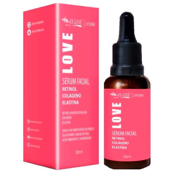 Serum Facial Retinol Colageno Elastina Max Love 30ml