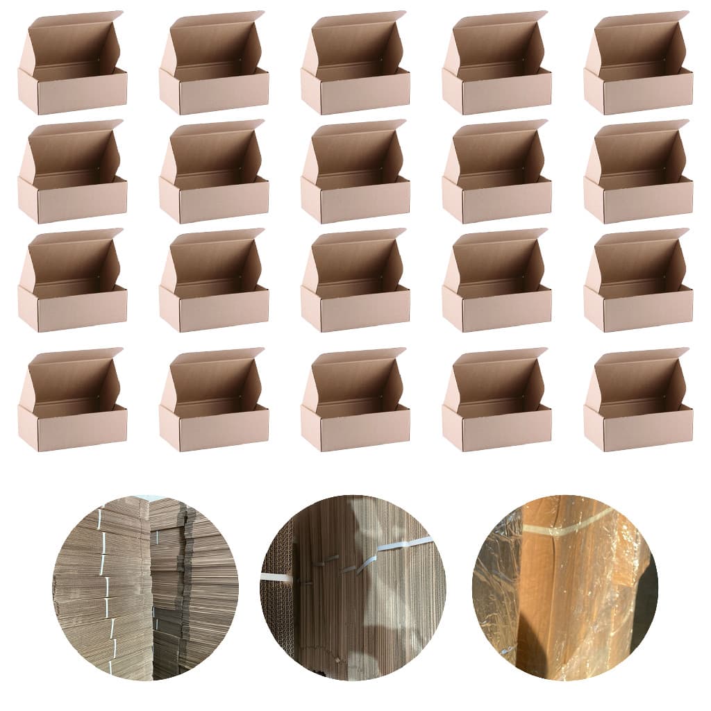 40 Unidades Caixa De Papelão Ondulado 20cm 12cm 12cm Mercado Envios Pac Sedex Correios