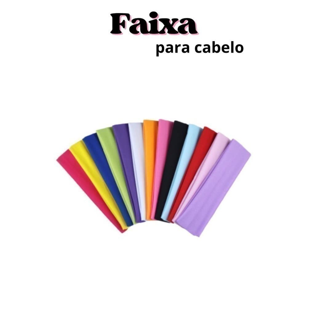 Faixa de Cabelo em Malha Elástica / Acessórios de Cabel