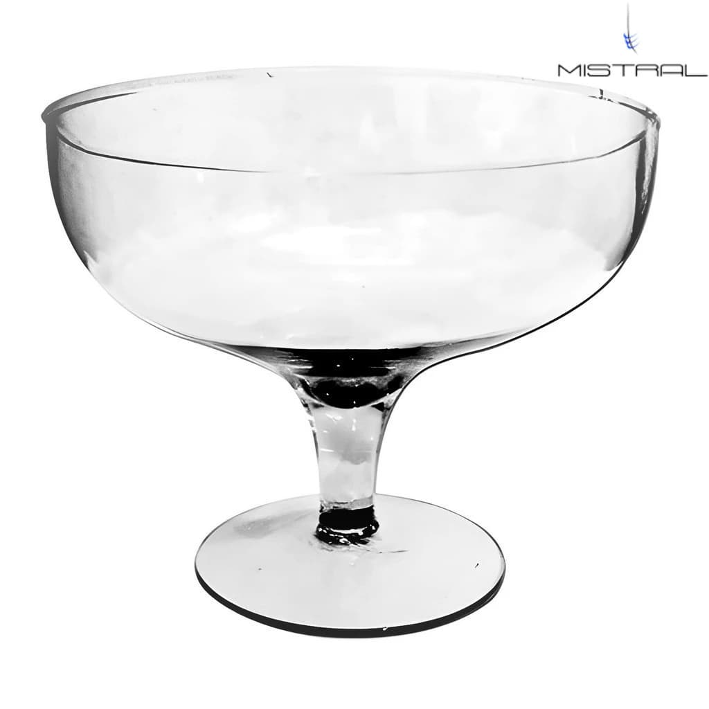 Taça de Vidro Tailândia Grande para Confeitaria 2,8 Litros 23x19cm Mistral Vidros Ref 935