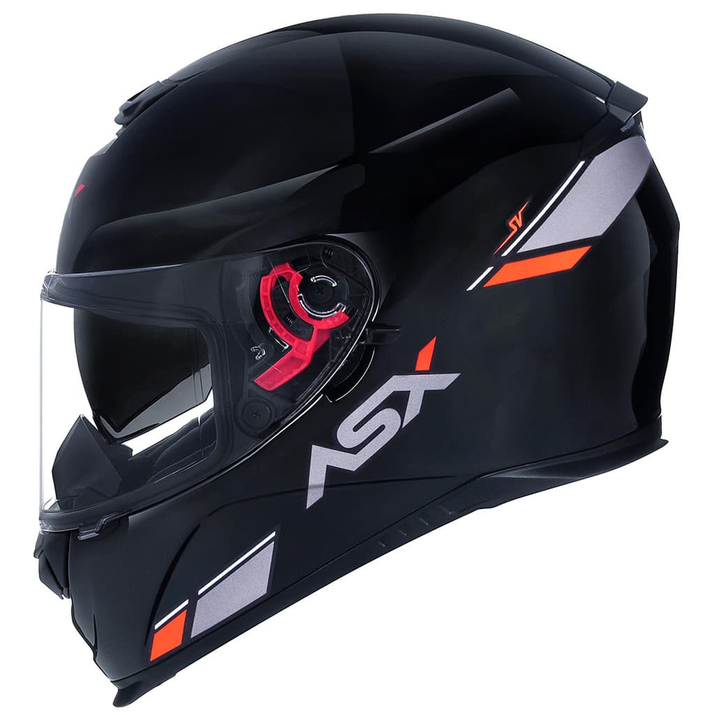 Capacete Asx Eagle SV Solid Óculos Interno Preto Brilho Masculino Feminino
