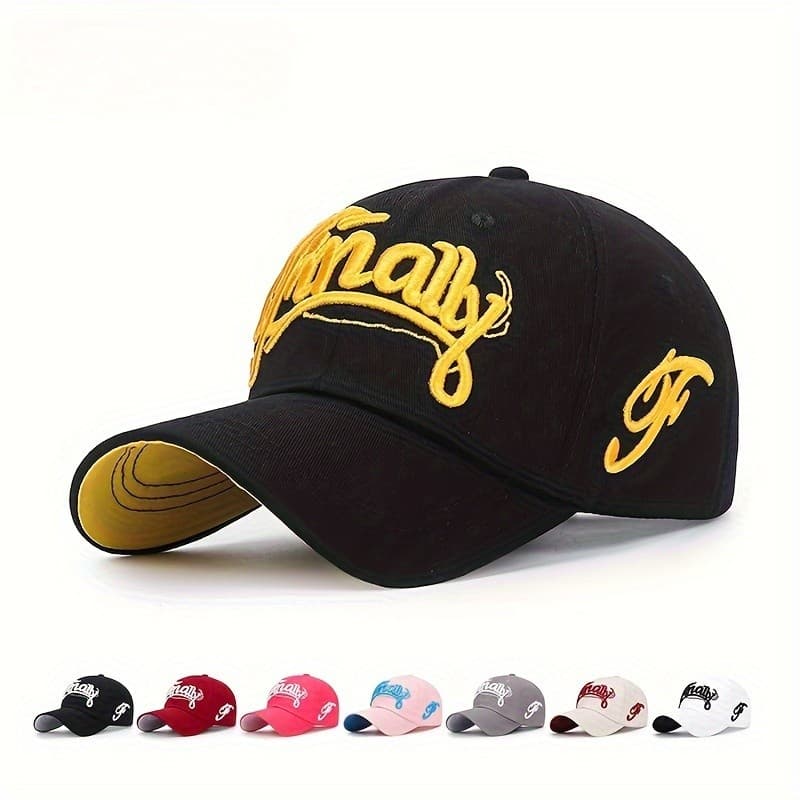 Chapéus de Moda, Acessórios Casuais 1 peça, Boné de Beisebol Bordado, Boné de Beisebol Ajustável, Boné Estilo Dad Hat