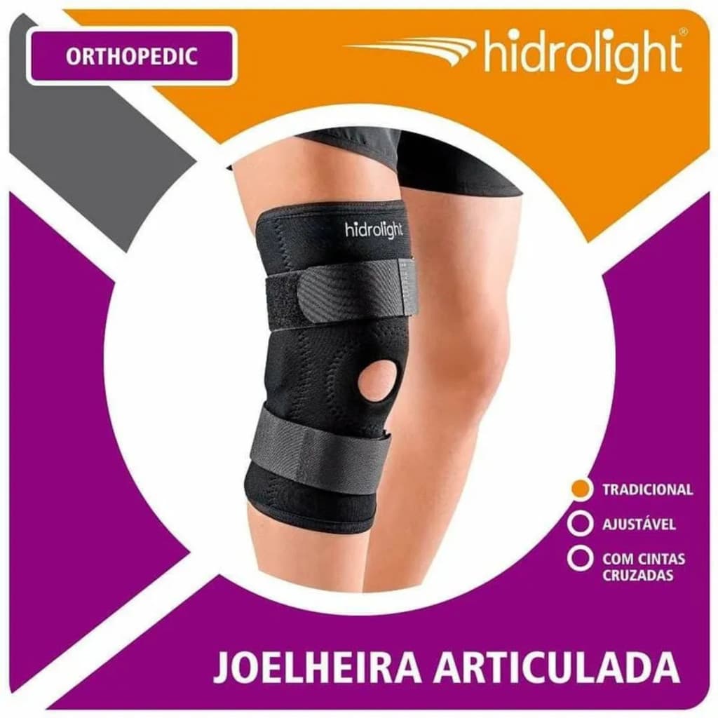 Joelheira Articulada Com Dobradiças Laterais Hidrolight