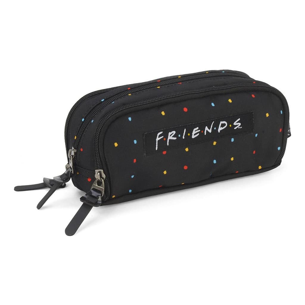 Estojo Escolar Penal Triplo Friends Preto