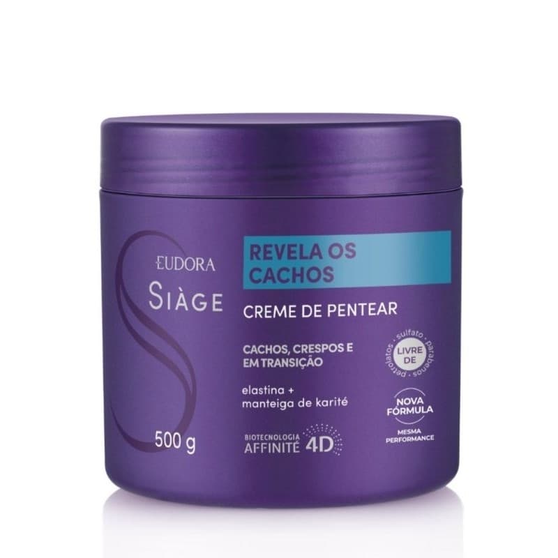 Creme de pentear Revela Cachos Siàge de Eudora 500g para definição de cachos/ondulados/ crespos