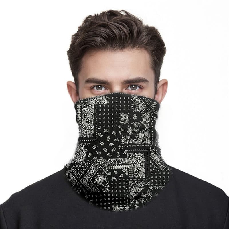 Máscara De Secagem De Tecido De Malha Esportiva Buff Anti Poeira UV Bandana Lenço De Cabeça Rosto Para Andar De Motocicl