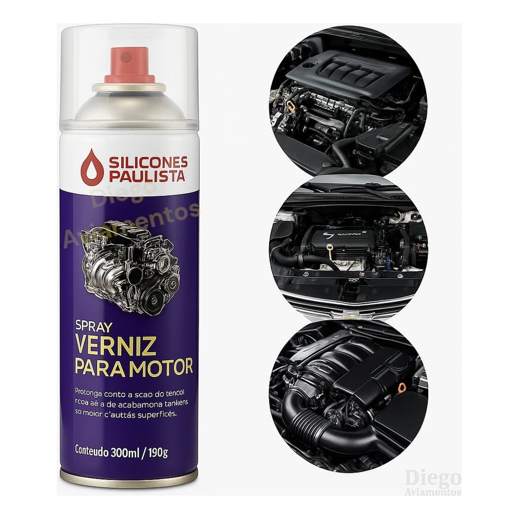 Protetor Verniz Motor Spray Silicones Paulista 300ml