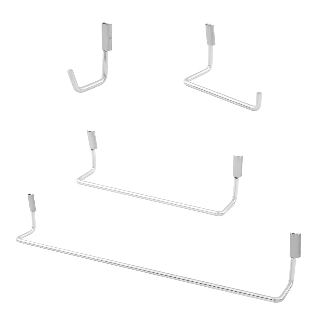 Kit Acessórios 04 Peças Quadrado Para Banheiro Slim Cromado