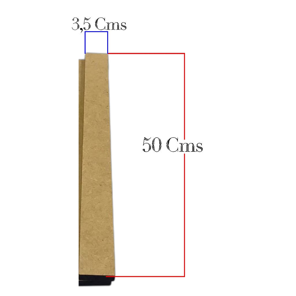 Kit Par Réguas 50cms Niveladoras Para Biscuit - Mdf 3/6/9mm