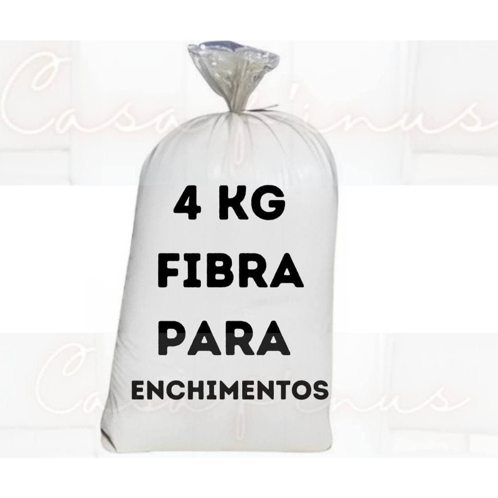 Fibra Siliconizada 4 kg Silicone Puro para todo tipo de enchimento Siliconada