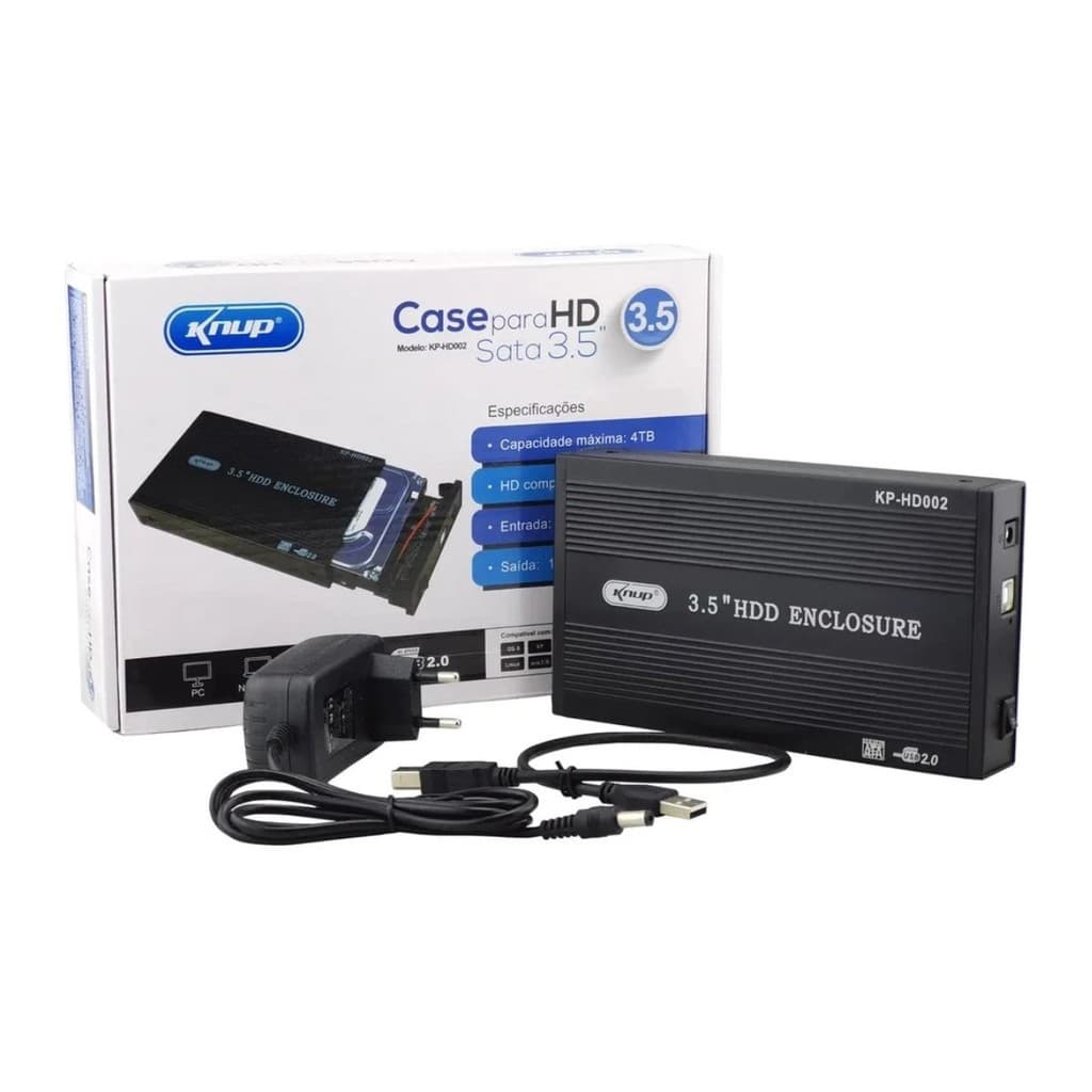 Case Knup 3,5 Hd Sata | Usb 2.0 |  Kp-hd002