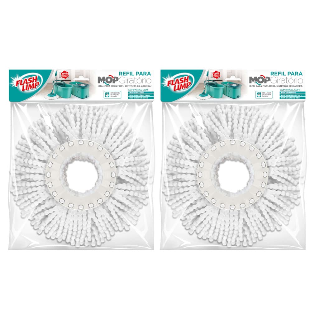 Refil para Mop giratorio Flash Limp kit 2 unidades