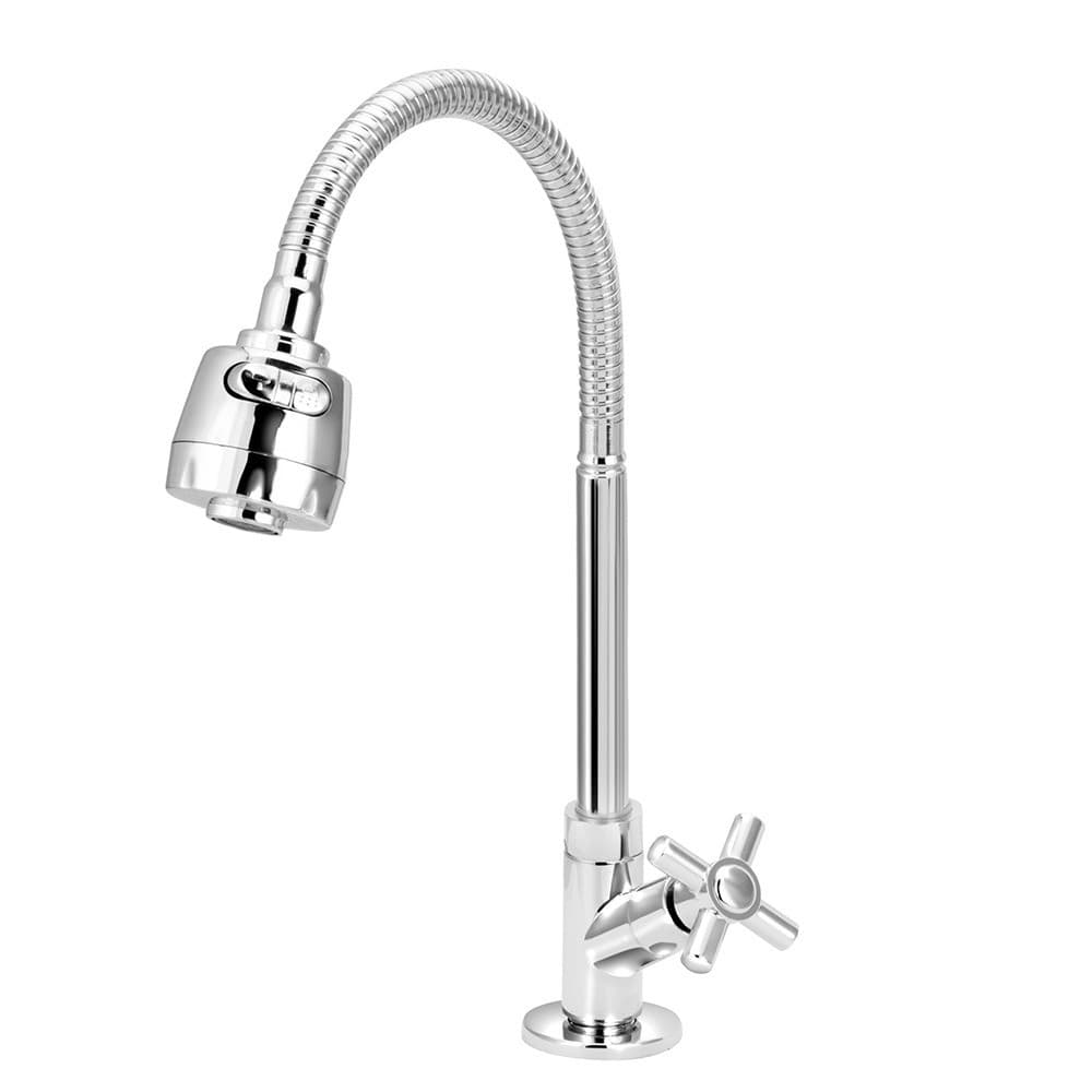 Torneira Cozinha Abs Mesa/Bancada Tubo Gourmet Flexível 1/4v