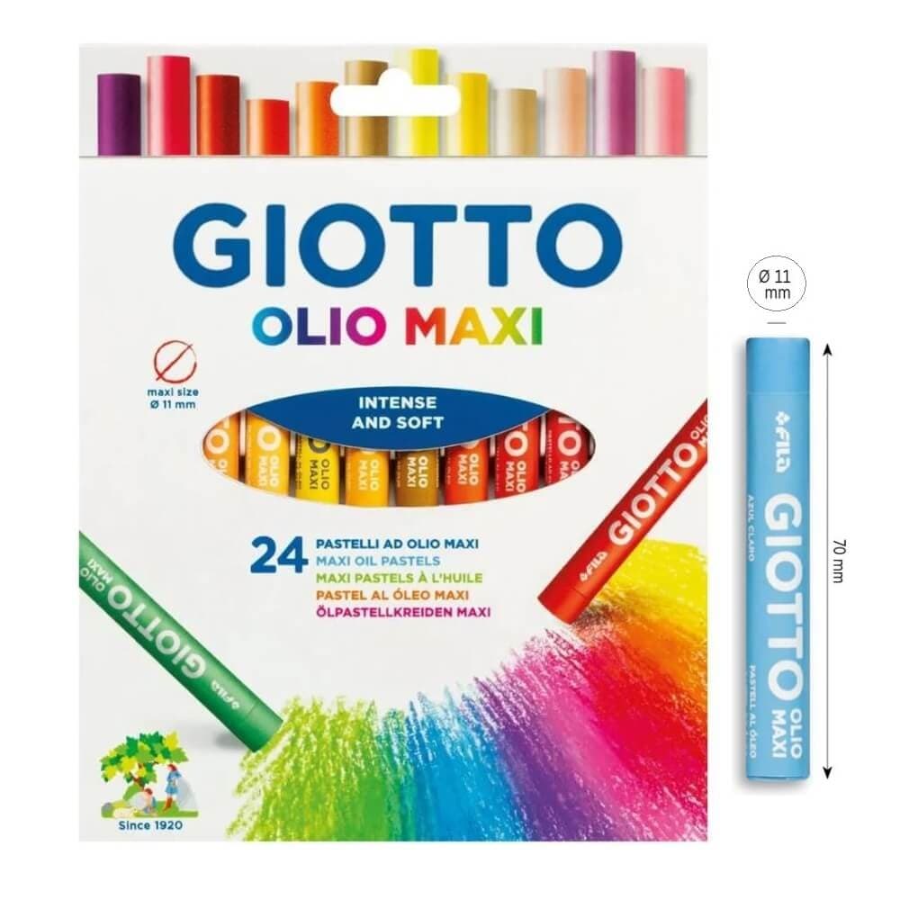 Giz Pastel Oleoso Maxi Com 24 Cores - Giotto