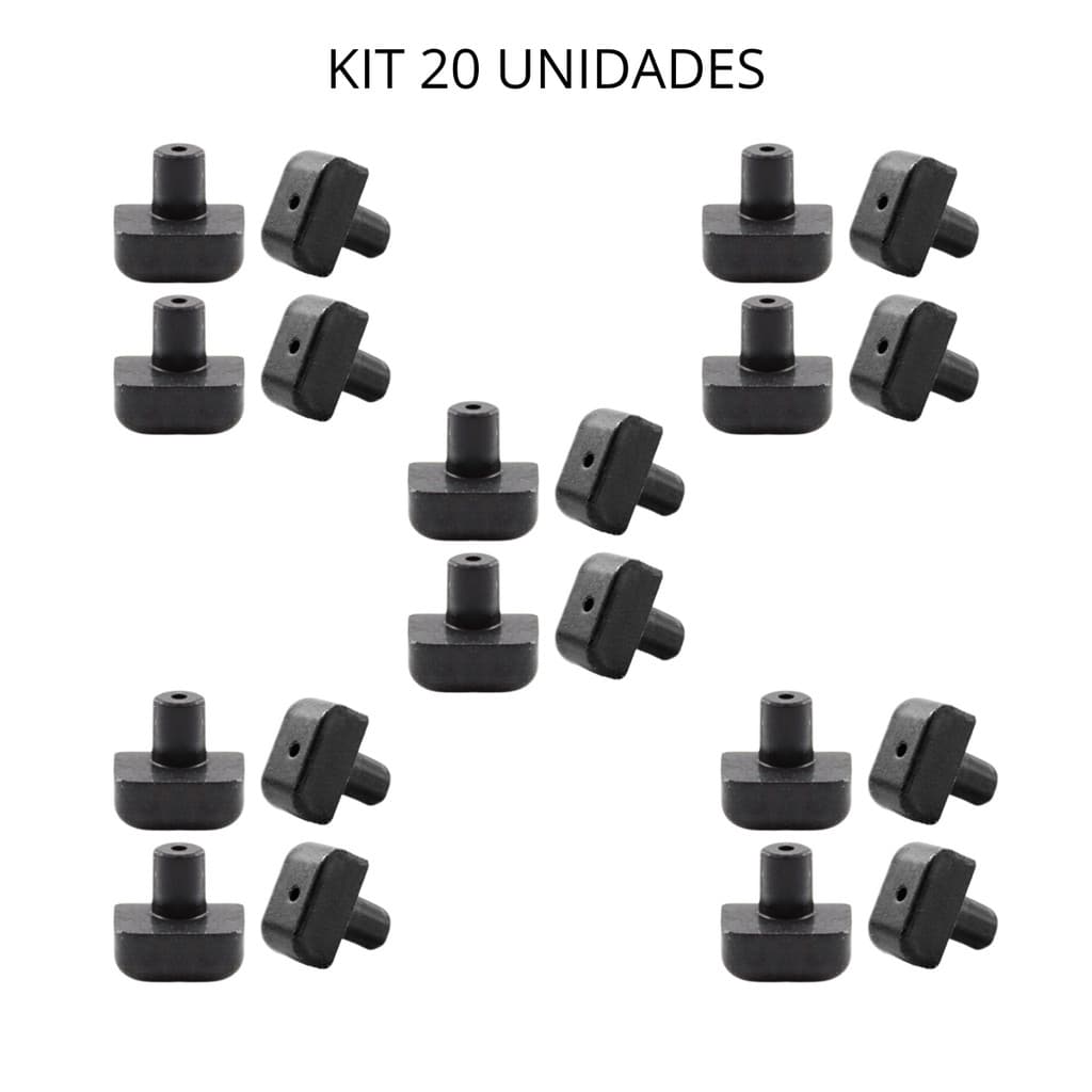 Borracha da Trempe Grade Ferro Fundido Fogão Cooktop Brastemp Consul - 20 Peças