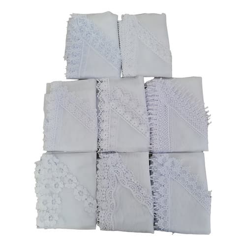 Kit 8 Veus Ccb Renda Guipir Até 4cm Bordada Bico - Quadrado