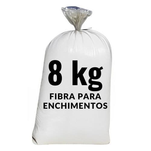Fibra Siliconizada 8 kg Silicone Puro para todo tipo de enchimento Siliconada