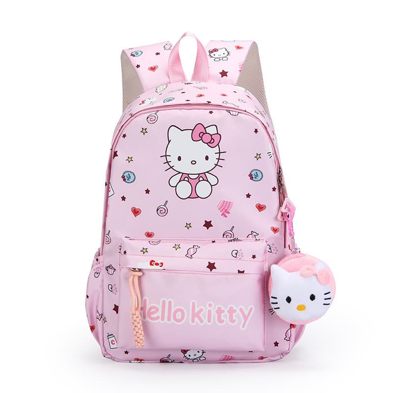 Sanrio Kuromi Hello Kitty Mochila Fofa De Estudante Do Ensino Médio Bolsas Escolares De Desenho Animado Da Moda Para Hom