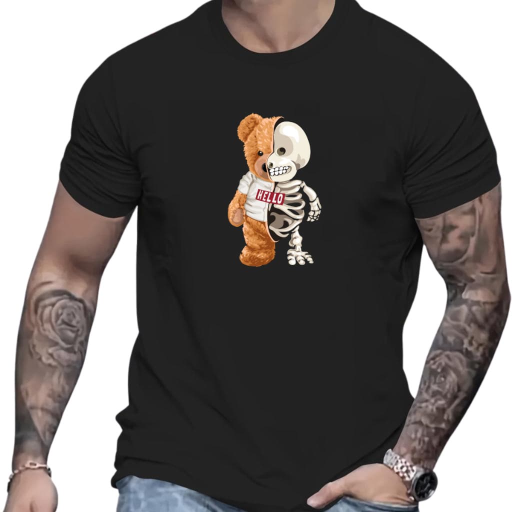 Camisetas Algodão Camisa Premium Estampada 30.1 Envio Confortavel Urso Caviera Linha Premium