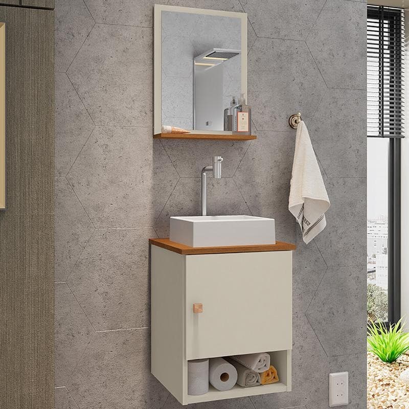 Gabinete Banheiro Lima Cuba Tulipa Bco Torn Valv Click Inox