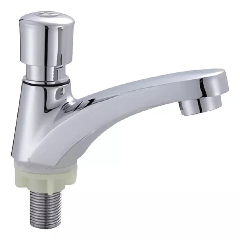 Torneira Lavatório Banheiro Cromada Fechamento Automático