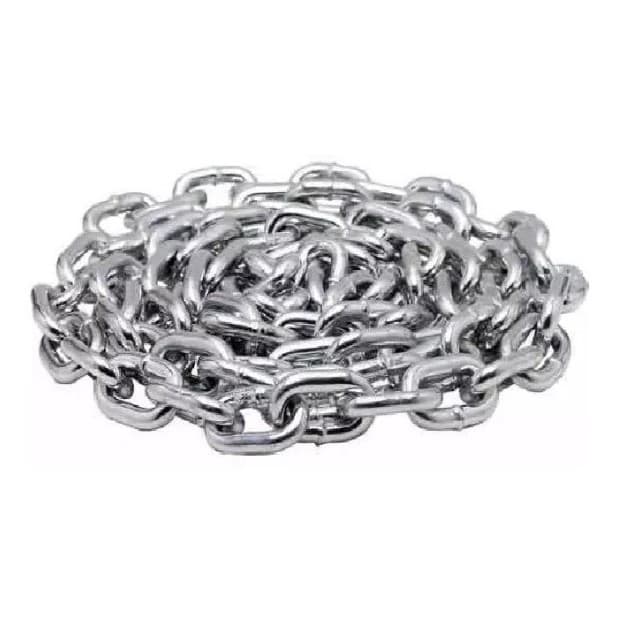 Corrente P/bicicleta 8mm Em Aço Galvanizado - 1 Metro