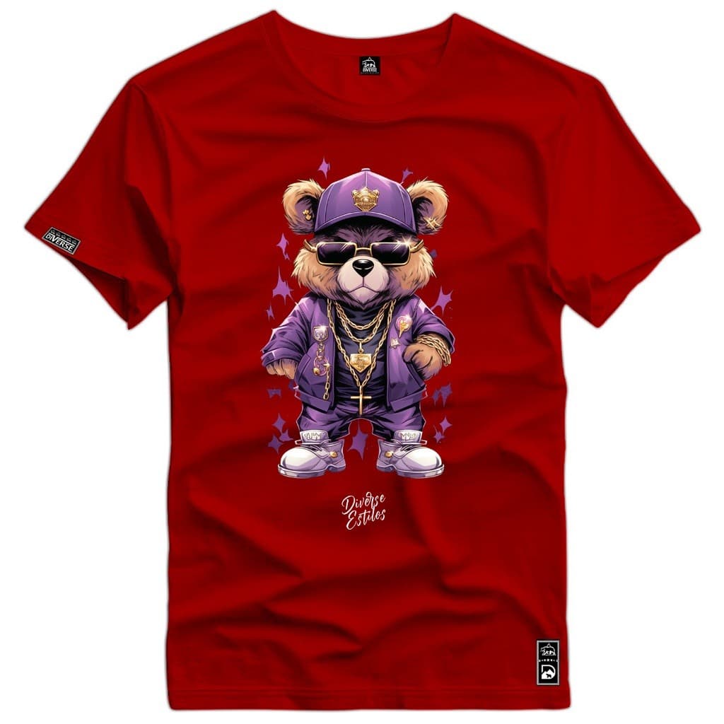 Camiseta T-Shirt Masculina Plush Swagger Diverse Camisa 100% Algodão