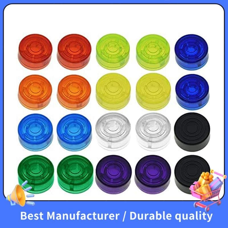 20 Pçs Pé Prego Tampa De Proteção Para Guitarra Colorido Efeito Pedal Footswitch Topper