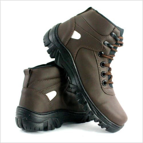 Bota Masculina Trabalho Coturno Adventure Cano Médio Tratorado Resistente Confortável Segurança