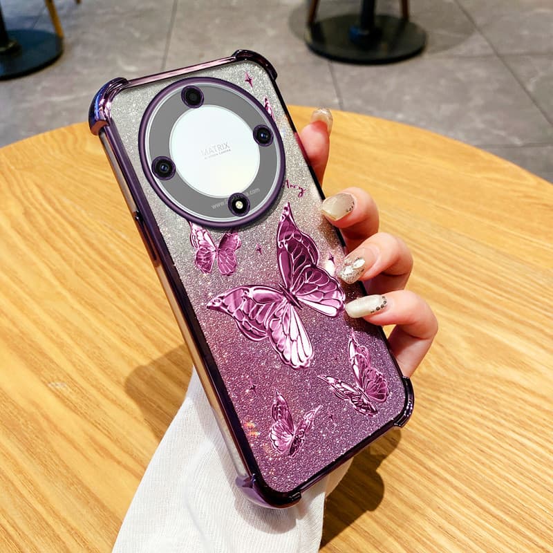 Capa De Telefone Anti-Queda De Quatro Cantos Para Huawei Honor X9D X9C X9B X9A X50 5G X40 Magic 5 Lite Invólucro Luxo Bo