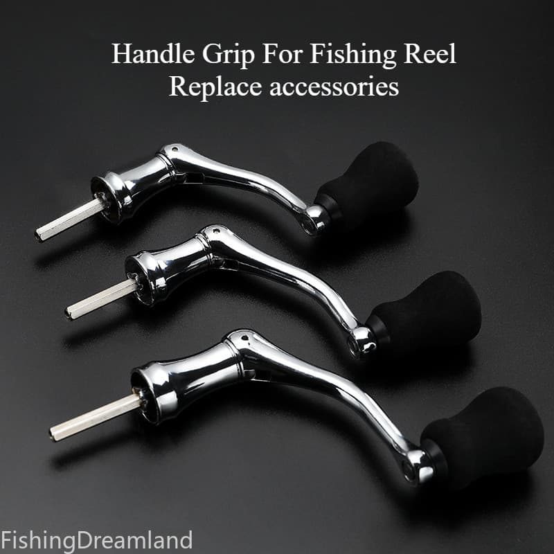 [S/M/L] Braço oscilante para roda de pesca Acessórios para roda giratória de Metal dobrável Alça para roda de pesca Aces