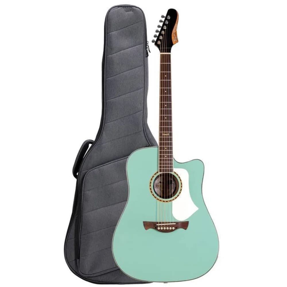 VIOLAO TAGIMA SWELL DELUXE TQG ELETRICO TAMPO SOLIDO COM BAG