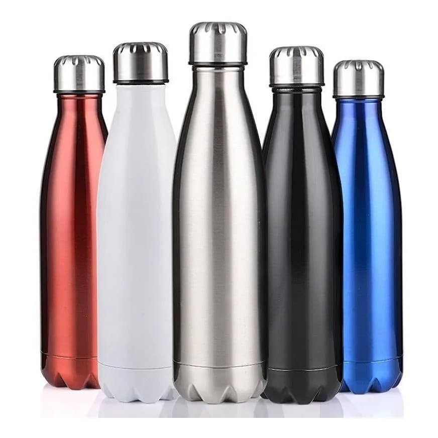 Garrafa Térmica Aço Inox Parede Dupla com tampa de vedação a vácuo 500ml Personalizada