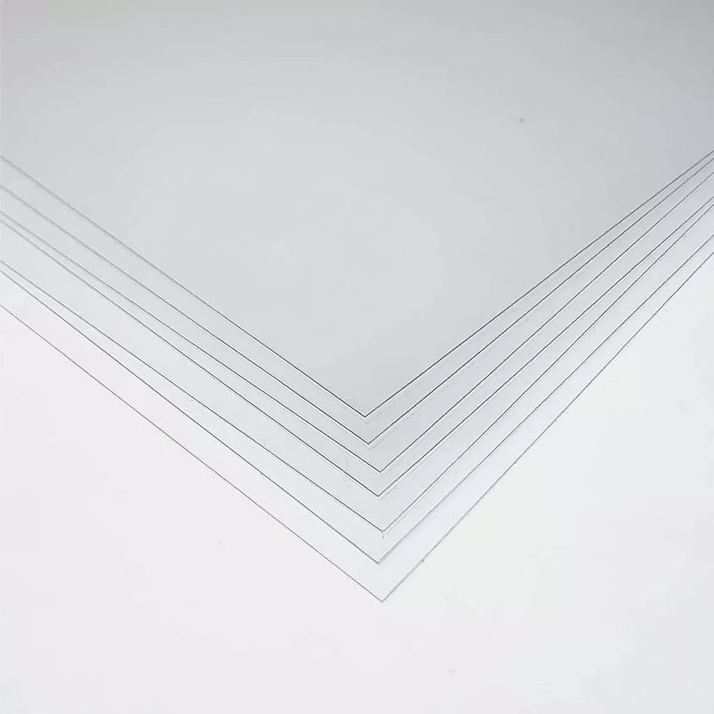 10 Folhas De Acetato Cristal Transparente A4 - 21x30 Cm espessura 0,20 mm ou 200 micras Plástico Pet
