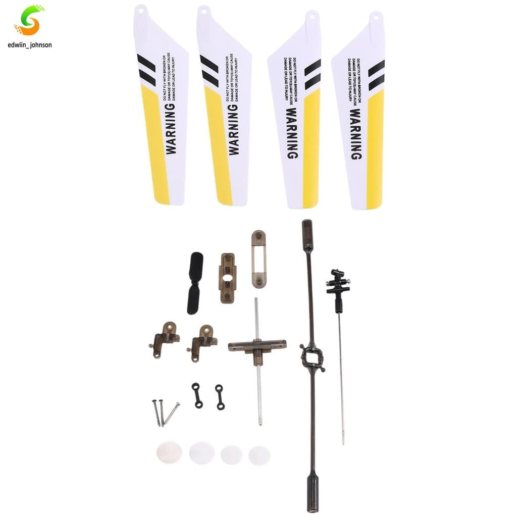 Conjunto Completo De Peças De Reposição Para Helicóptero S107 RC , Lâminas Principais , Eixo Principal , Decorações Tras