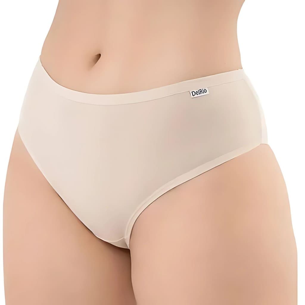 Calcinha Cintura Alta Delrio Respirável Cobre Bumbum 100% Algodão