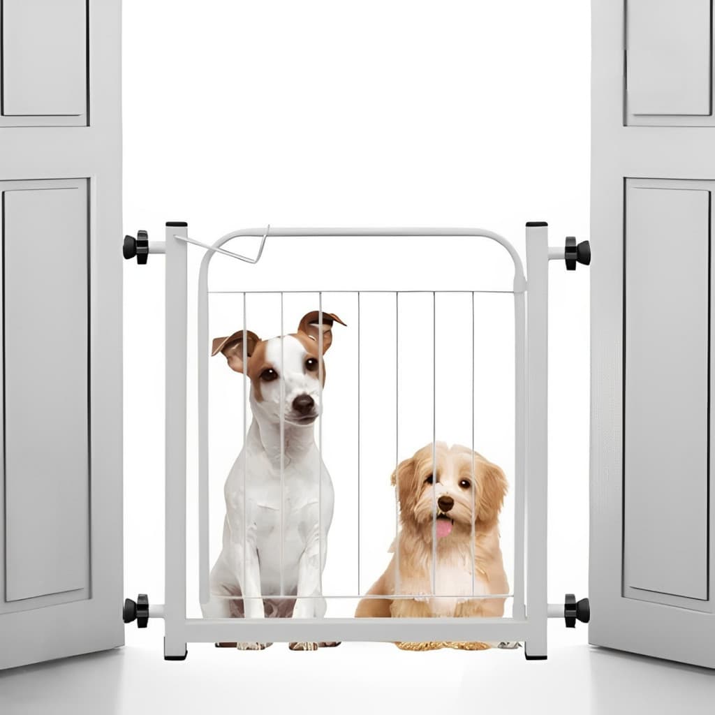 Portão de Proteção para Portas Corredores Altura 69cm com Prolongador 10cm Pets e Crianças