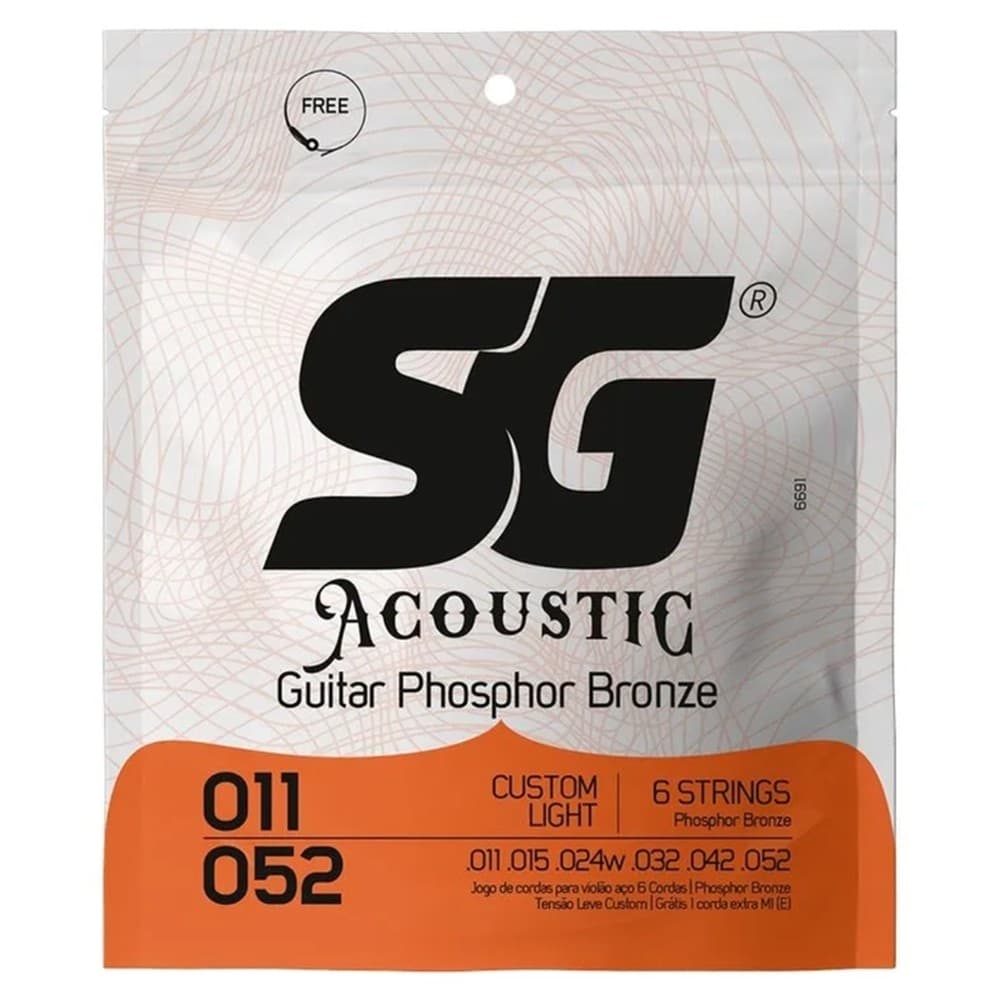 ENCORDOAMENTO SG VIOLAO 011 BRONZE FOSFORO 0.011 - 0.052