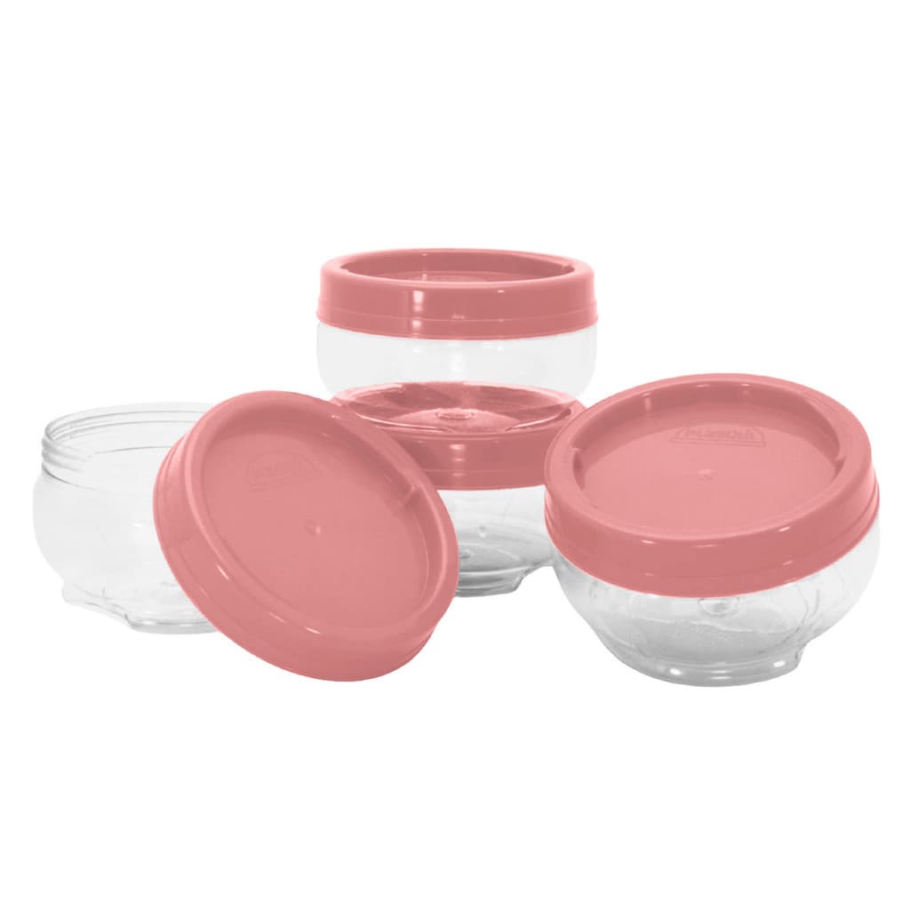 Kit 10 Potes Organizador 220ml Gire e Trave Empilha Fácil Potes Tempero
