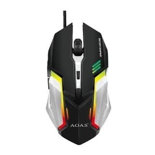 Mouse Gamer AOAS K100, Retroiluminado, USB